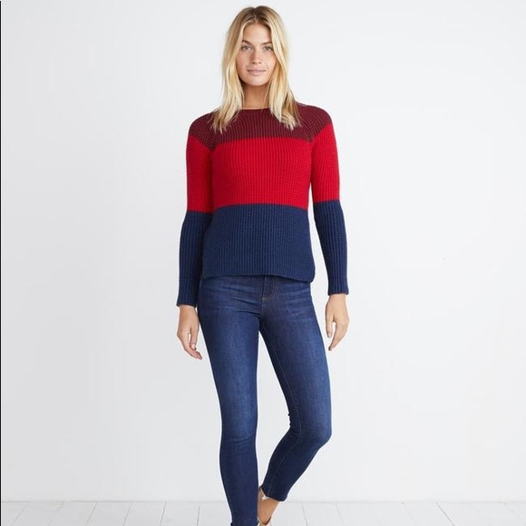 NWOT Marine Layer Delaney Block Stripe Sweater - Picture 6 of 6